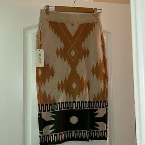 Shyanne western style sweater skirt